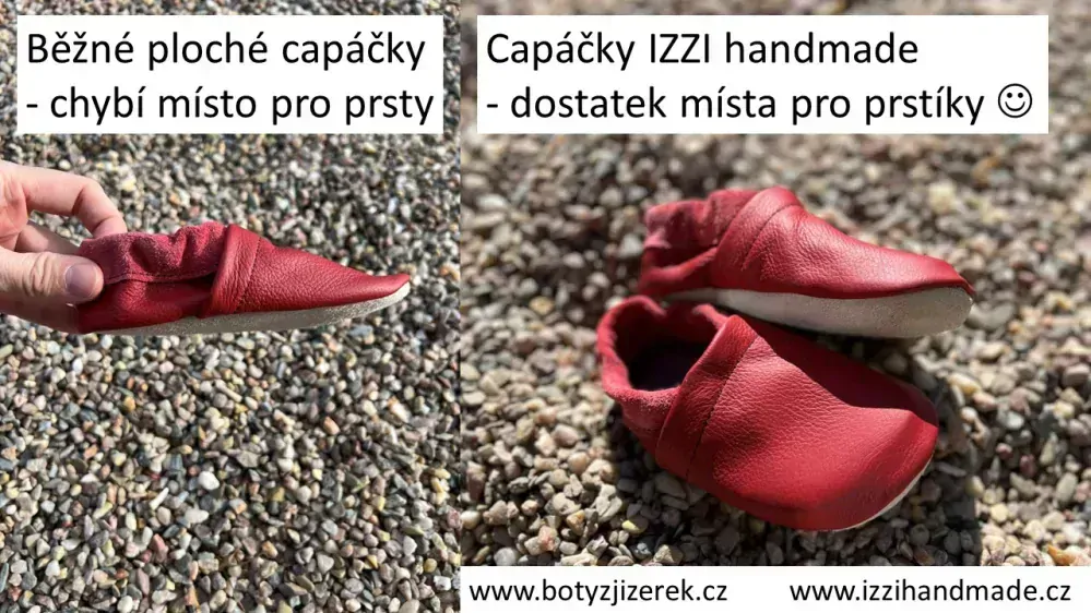 Capáčky celokožené - na zakázku