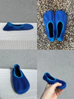 Síťové baleríny modré